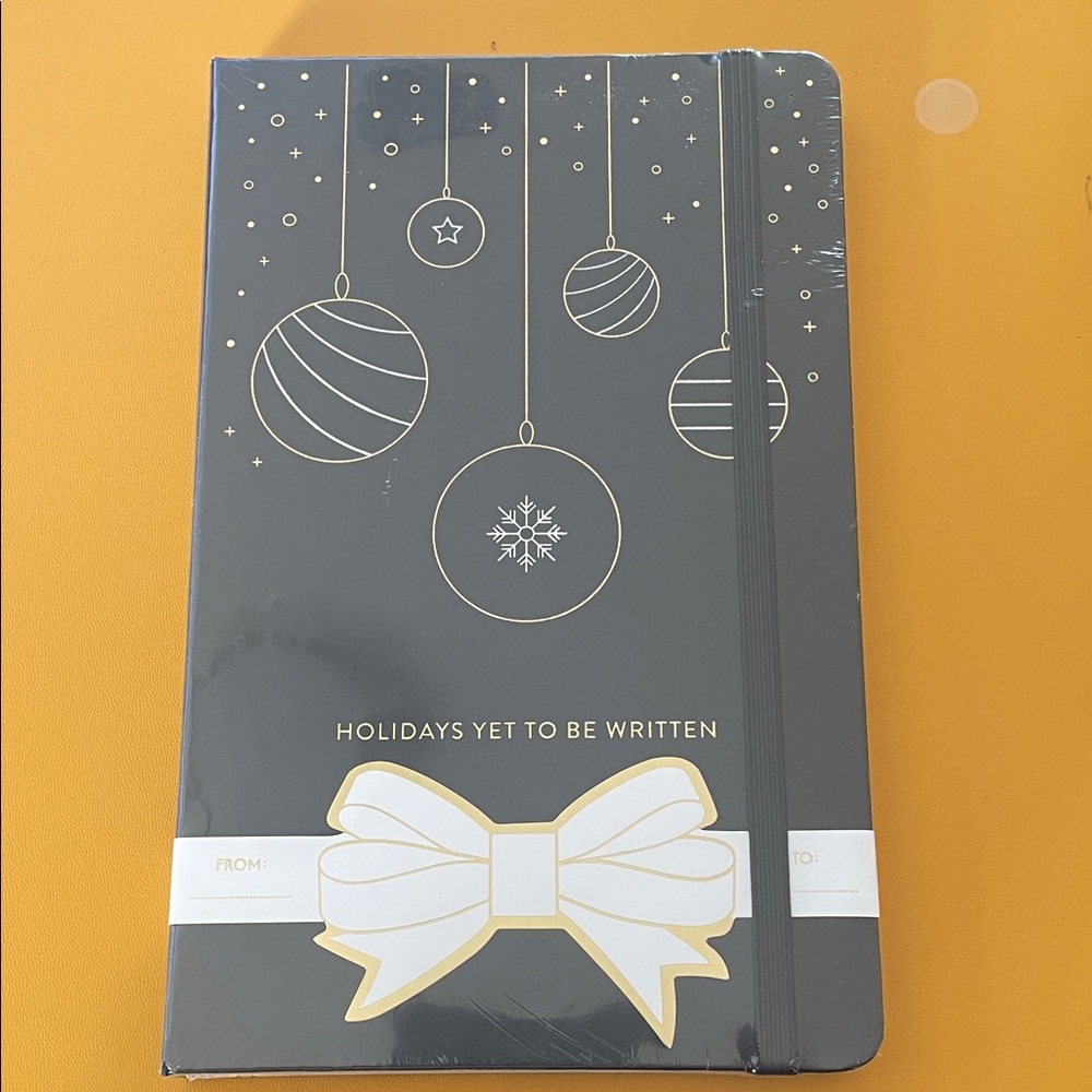 Moleskine - Holiday Notebook, Hardcover, Black with Gold Accents